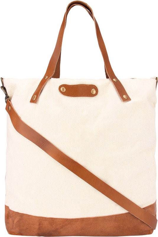 Vivinkaa Men & Women White Shoulder Bag Vivinkaa Men & Women White Shoulder Bag