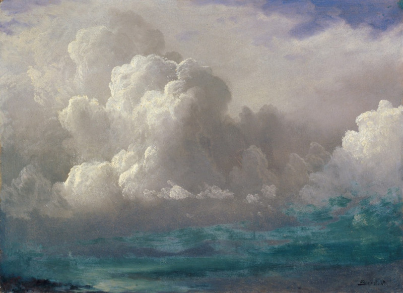 ravgar Storm Clouds by Albert Bierstadt Canvas Painting Wall Art [12 x 16 inch] UnFramed Canvas 16 inch x 12 inch Painting