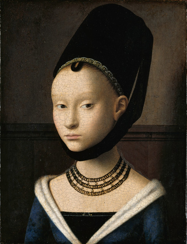 ravgar The Portrait Of A Young Girl by Petrus Christus Canvas Painting Wall Art [12 x 16 inch] UnFramed Canvas 16 inch x 12 inch Painting
