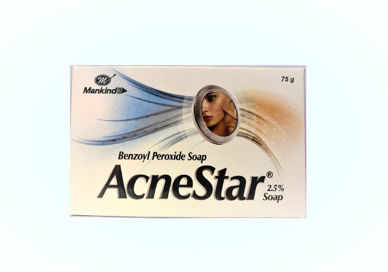 acnestar benzoyl peroxide soap pack of 5(5 x 75 g)