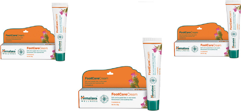 Himalaya FootCare Cream Heal cracked heels, naturally pack of 3(50 g)