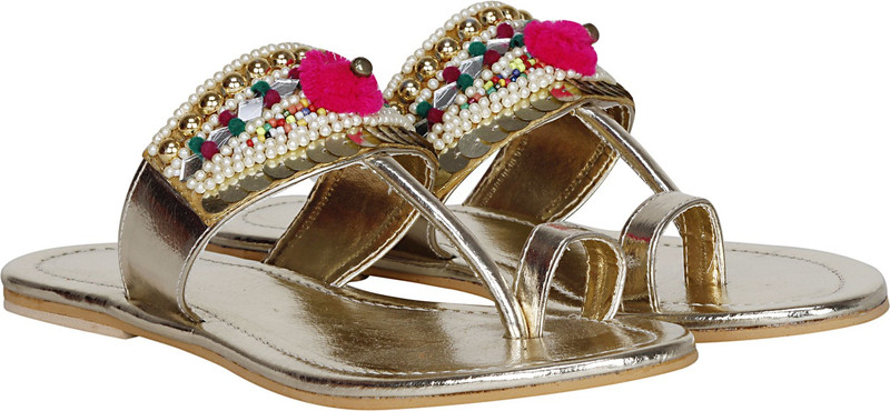 misto Women Gold Flats