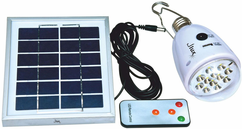 jlux SOLAR LAMP , WITH 9W LAMP, POWER BANK, MOBILE CONTROLLED Solar Light Set(Wall Mounted Pack of 1)