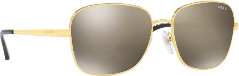 Vogue Retro Square Sunglasses(Golden)