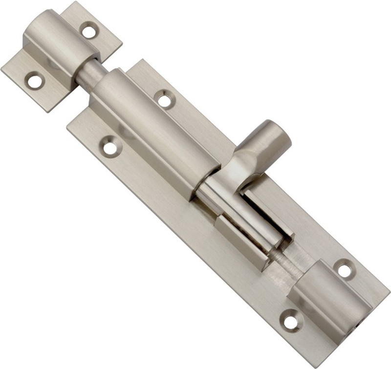 doorito Brass Towerbolt 3/8x4" Security Hinge(Silver Pack of 2)