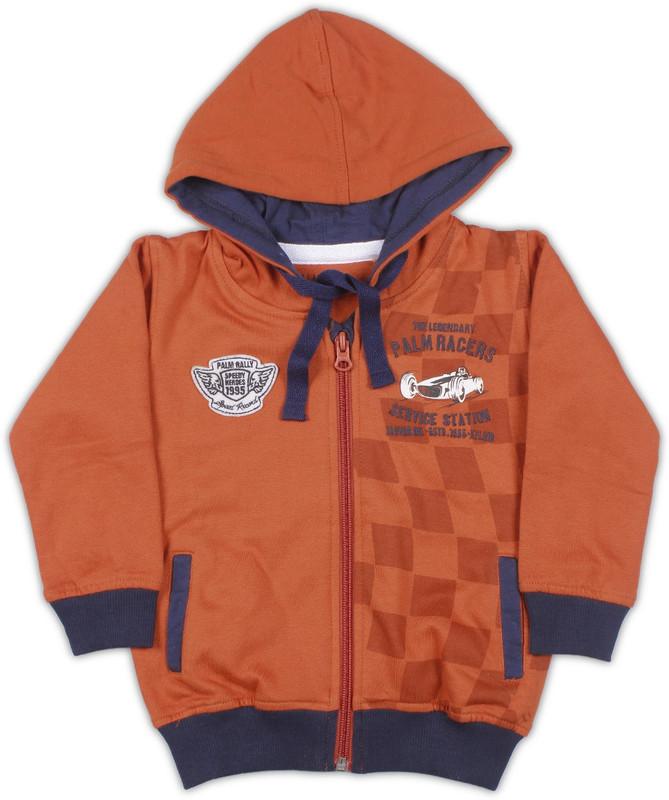 Palm Tree Full Sleeve Printed Baby Boys Jacket