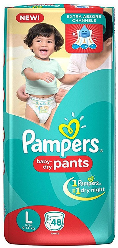 Pampers Pampers Pants Style Baby Diapers Large Size - 48 Pieces - L(48 Pieces)