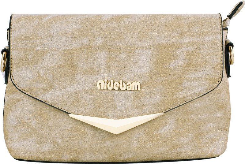 sathavi Envlsling-beige Beige Sling Bag