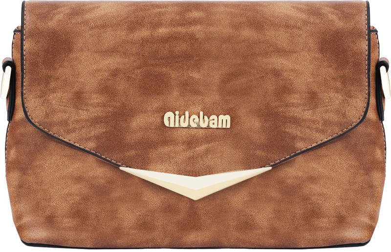 sathavi Envlp-brown Brown Sling Bag