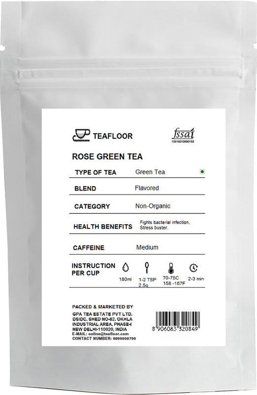 Teafloor Rose Green Tea Rose Green Tea Vacuum Pack(100 g)