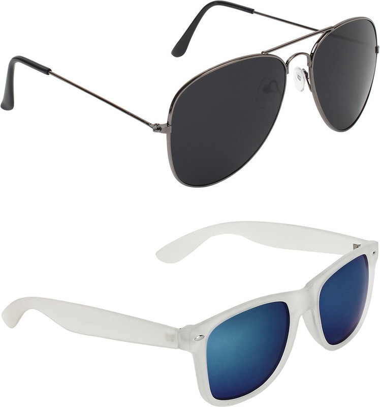 Abner Aviator, Wayfarer Sunglasses(Black) Abner Aviator, Wayfarer Sunglasses(Black)