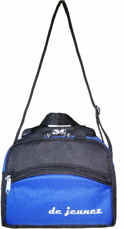 de jeunez de jeunez-D4-Black with Blue Waterproof Lunch Bag(Multicolor, 8 inch)