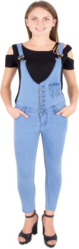 western world Women Light Blue Dungaree