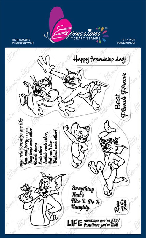 expressions craft stamps Tom & Jerry