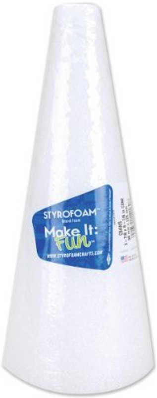 Floracraft Styrofoam Cone-9"X4"