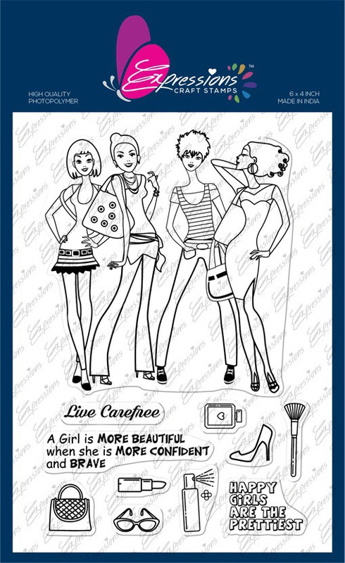 expressions craft stamps Fashion divas