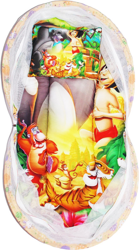 Dolphin52 3D Baby cotton mosquito net bed. Digital print (The jungle book) for babies of AGE: 0-6 months. new born and infants(Fabric, Multicolor) Dolphin52 3D Baby cotton mosquito net bed. Digital print (The jungle book) for babies of AGE: 0-6 months. new born and infants(Fabric, Multicolor)