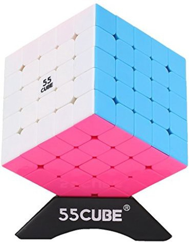 55cube 5X5 Stickerless, New Structure 5X5 No Fall Apart More Smoothly Than Original Rubix 5X5 By(1 Pieces)