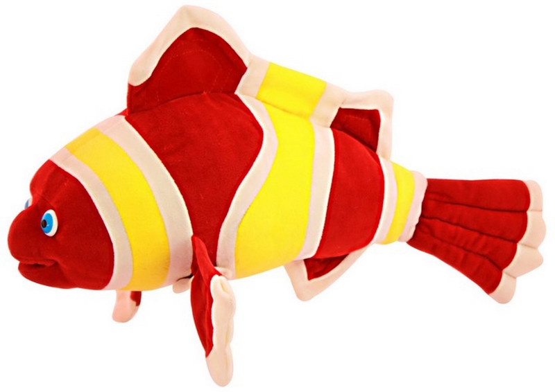kraft artefacto haus MEDIUM RED CLOWN FISH SOFT TOY - 30CM  - 30 cm(Multicolor)