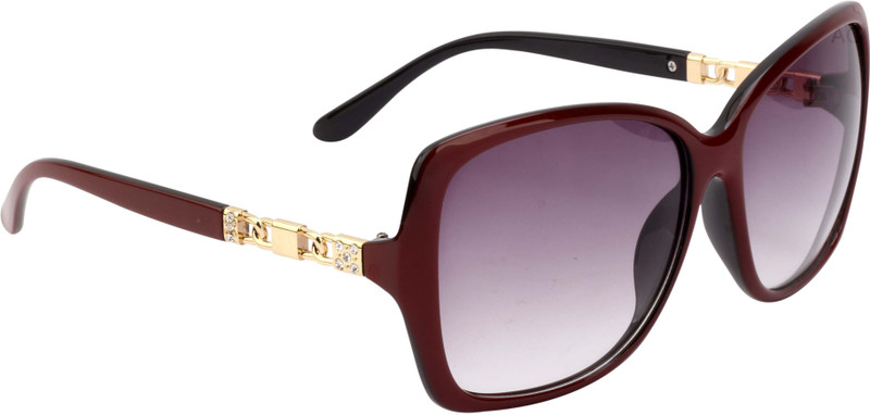Yaadi Over-sized Sunglasses(Black)