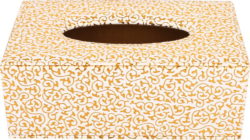 fabbity Fab 55 Vehicle Tissue Dispenser(White, Gold)