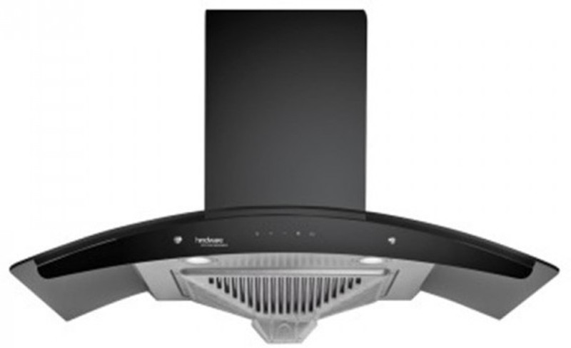 Hindware ZEVIO 60 Auto Clean Wall Mounted Chimney(BLACK 1200 CMH)