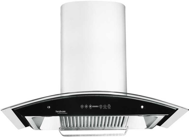 Hindware CLEO 90 Auto Clean Wall Mounted Chimney(STAINLESS STEEL 1200 CMH)