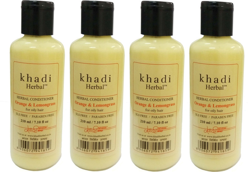 Khadi Herbal Oranage & Lemongrass conditioner (SLS & Paraben Free)(840 ml)
