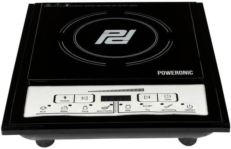 Poweronic PRI-10 Induction Cooktop(Black, Push Button)