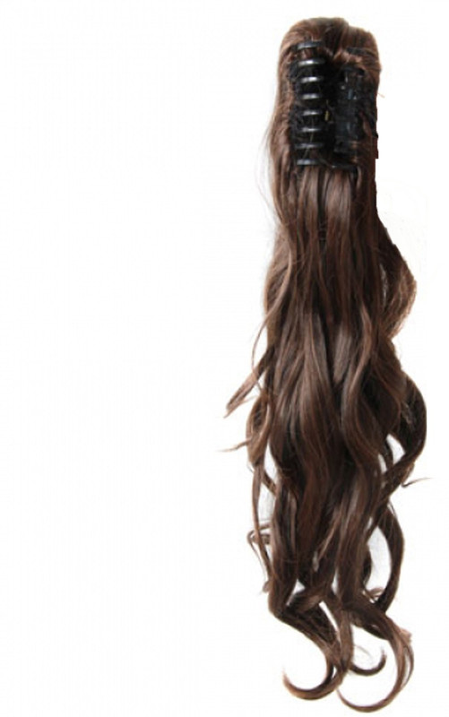capillatura Claw type Ponytail synthetic hair natural brown Hair Extension