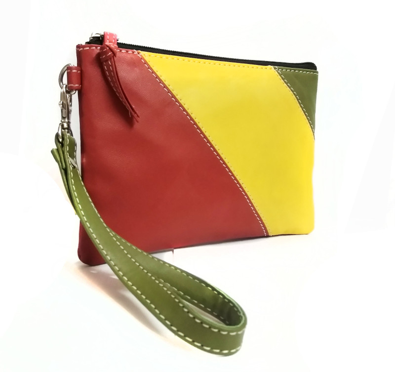 ARUNITA Sunshine Hue Wristlet(Red, Green, Yellow)