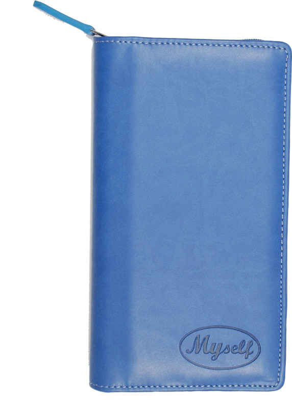 Sukeshcraft Myself - passbook,currency,cheque book leaf,cards RFID(Purple)