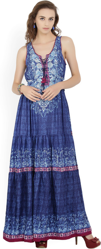 Biba Women's Maxi Blue Dress