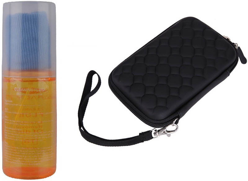 frndzmart Black Baloon 2.5 Inch hard disk case (For Toshiba,HP,Dell,Samsung,Transcend,Seagate ) & Laptop / Desktop Monitor Screen Cleaning gel Kit-200ml Combo Set(Black)
