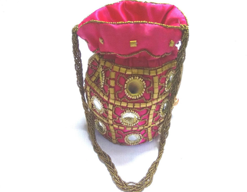 fashion discovery Pink elegant potli pouch Potli(Pink)