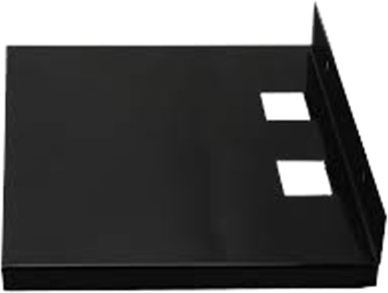 zigma Zigma Nano Standard Size Iron Wall Shelf(Number of Shelves - 1, Black)
