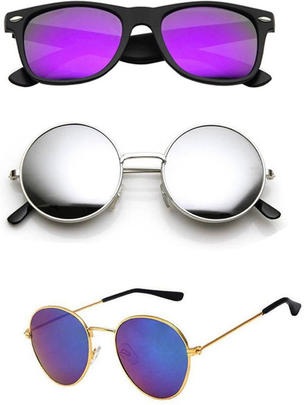 Lee Topper Round, Aviator, Wayfarer Sunglasses(Multicolor)