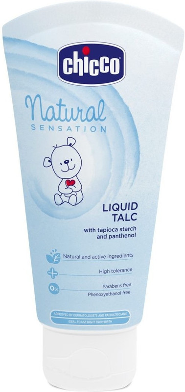 Chicco Chicco Natural Sensation Liquid Talc (Blue, 100ml)(100 g)