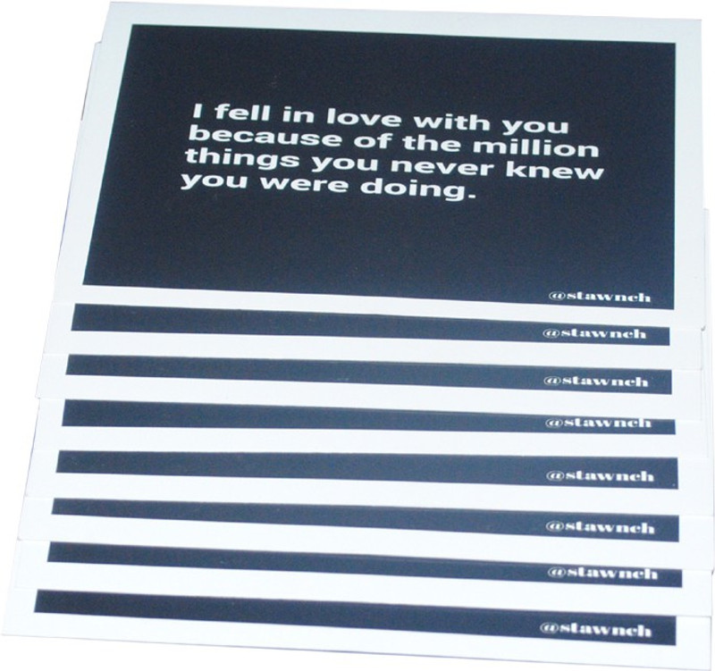 stawnch STAWNCH 8 REASONS WHY I LOVE YOU GREETING CARD[SET OF 8 CARDS SIZE 4.5" X 3"] Greeting Card(Black, Pack of 1)