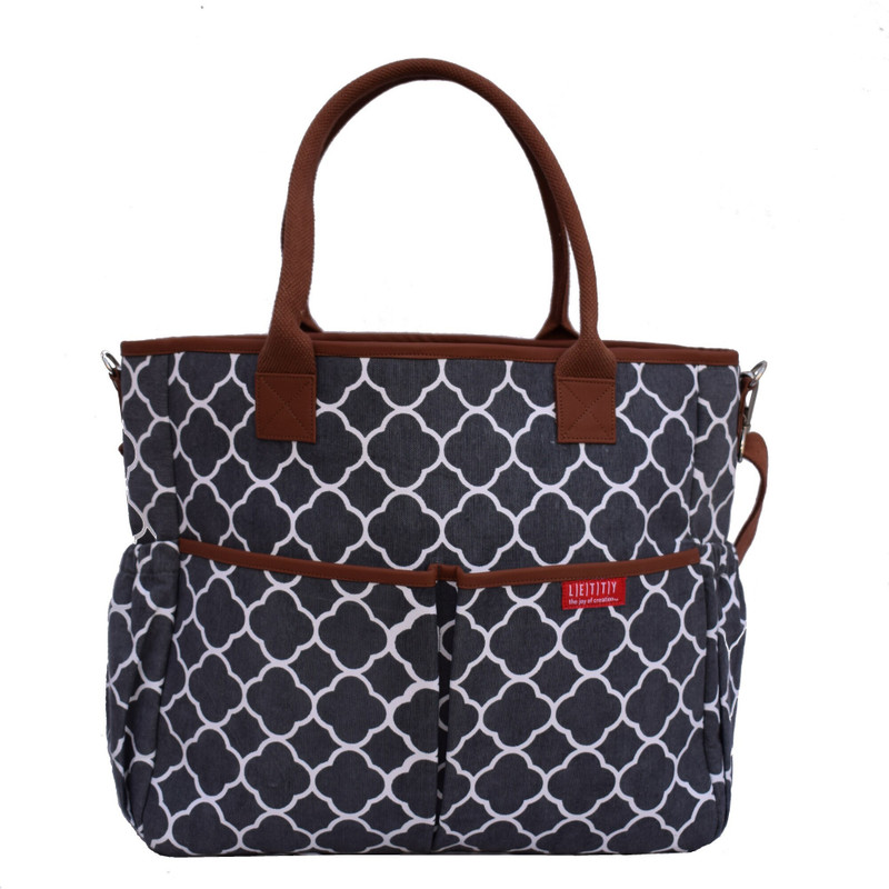 letty Letty Norwegian Multi-functional baby Diaper Bag Grey-Stylish Diaper Bag with Portable Baby Changing Mat, Detachable Wet Nappy Bag, Detachable Shoulder Straps Multi-functional Baby Diaper bag(Multicolor)