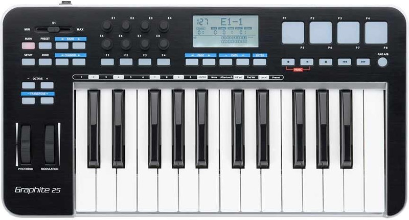 SAMSON Graphite-25 USB MIDI Analog Portable Keyboard(25 Keys)