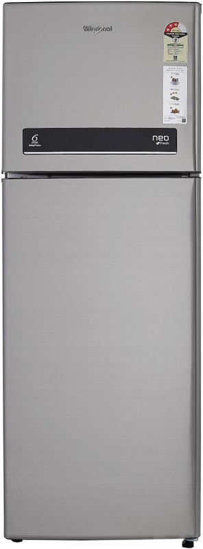 Whirlpool 265 L Frost Free Double Door 3 Star Refrigerator(Illusia Steel, NEO DF278 ROY PLUS 3S)