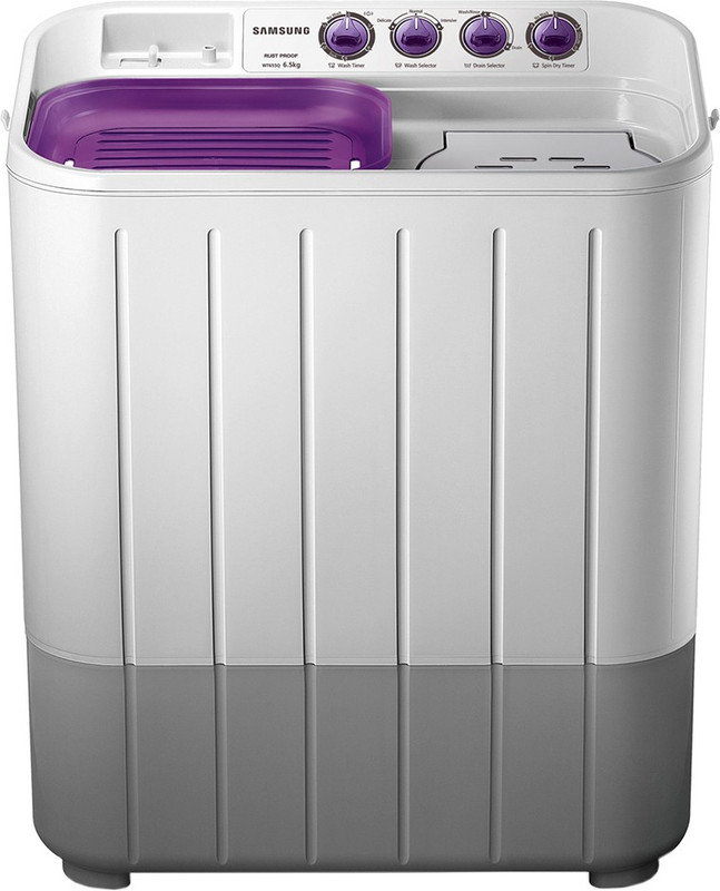 Samsung 6.5 kg Semi Automatic Top Load Purple, Grey(WT655QPNDRPXTL)