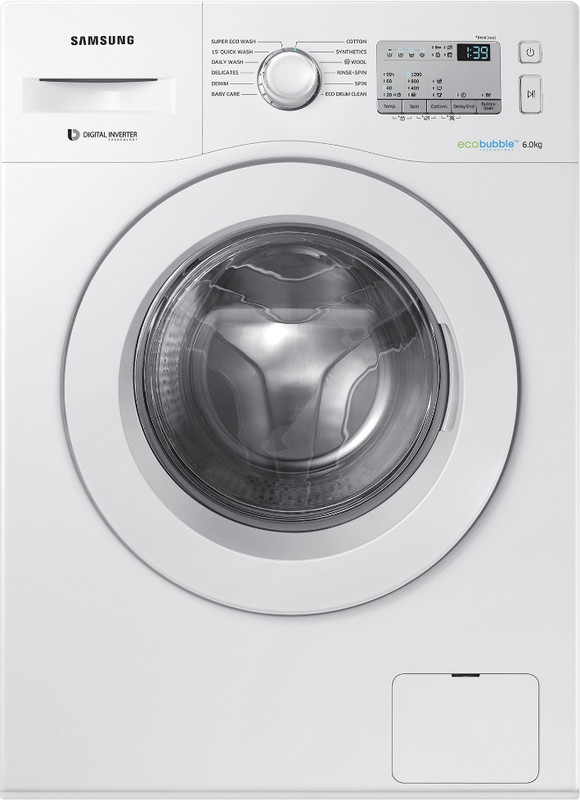 Samsung 6 kg Fully Automatic Front Load with In-built Heater White(WW60M204KMA/TL)