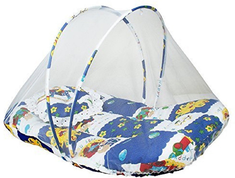 RBC RIYA R baby-034BB FOLDING baby mosquito net(Fabric, Blue)