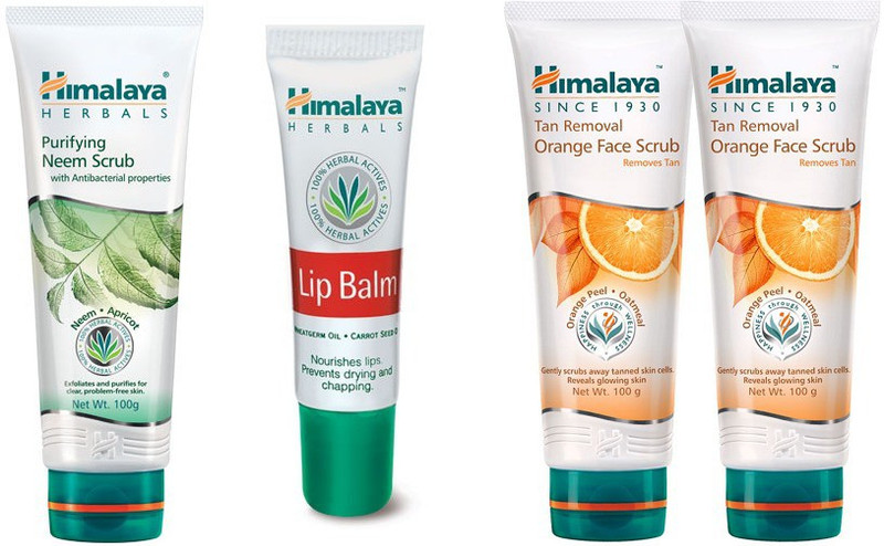 Himalaya Tan Removal Orange Face Scrub, Purifying Neem Scrub, Tan Removal Orange Face Scrub(Set of 2)