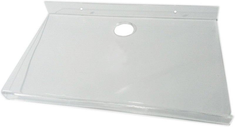 zigma Double Bend Clear Acrylic Wall Shelf(Number of Shelves - 1, Clear)