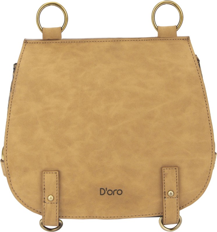 D'oro Women Beige Hobo