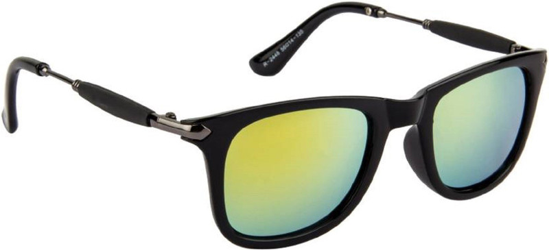 Deixels Rectangular Sunglasses(Green, Yellow) Deixels Rectangular Sunglasses(Green, Yellow)