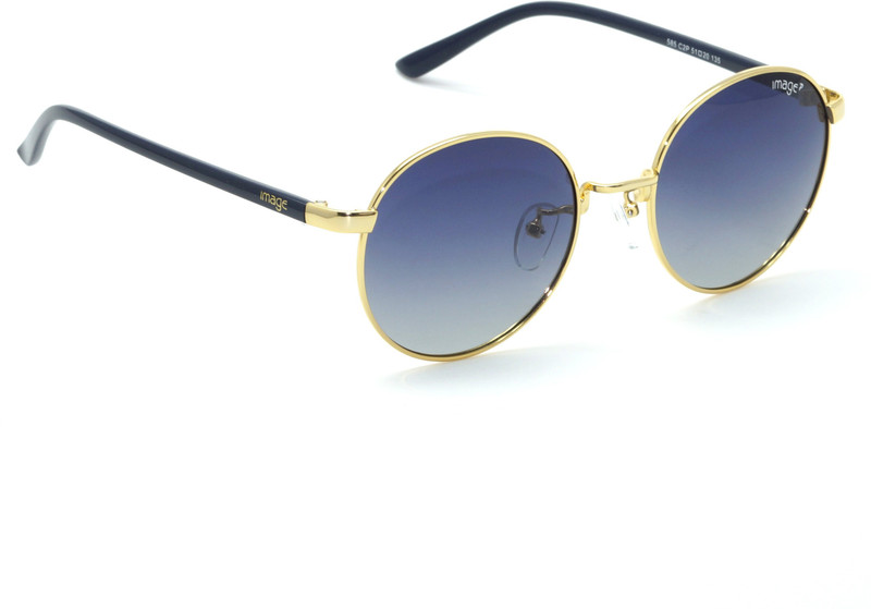 Image Round Sunglasses(Blue)